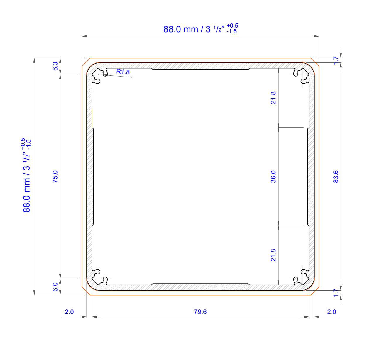 Careo 7014 (3 1/2” x 3 1/2”)
